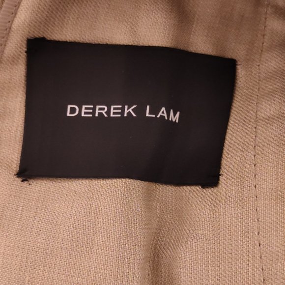 Derek Lam Linen and Leather Moto Jacket - Picture 7 of 9